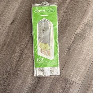 Clear Vinyl Suit Storage Bag - Full zipper suit storage bag